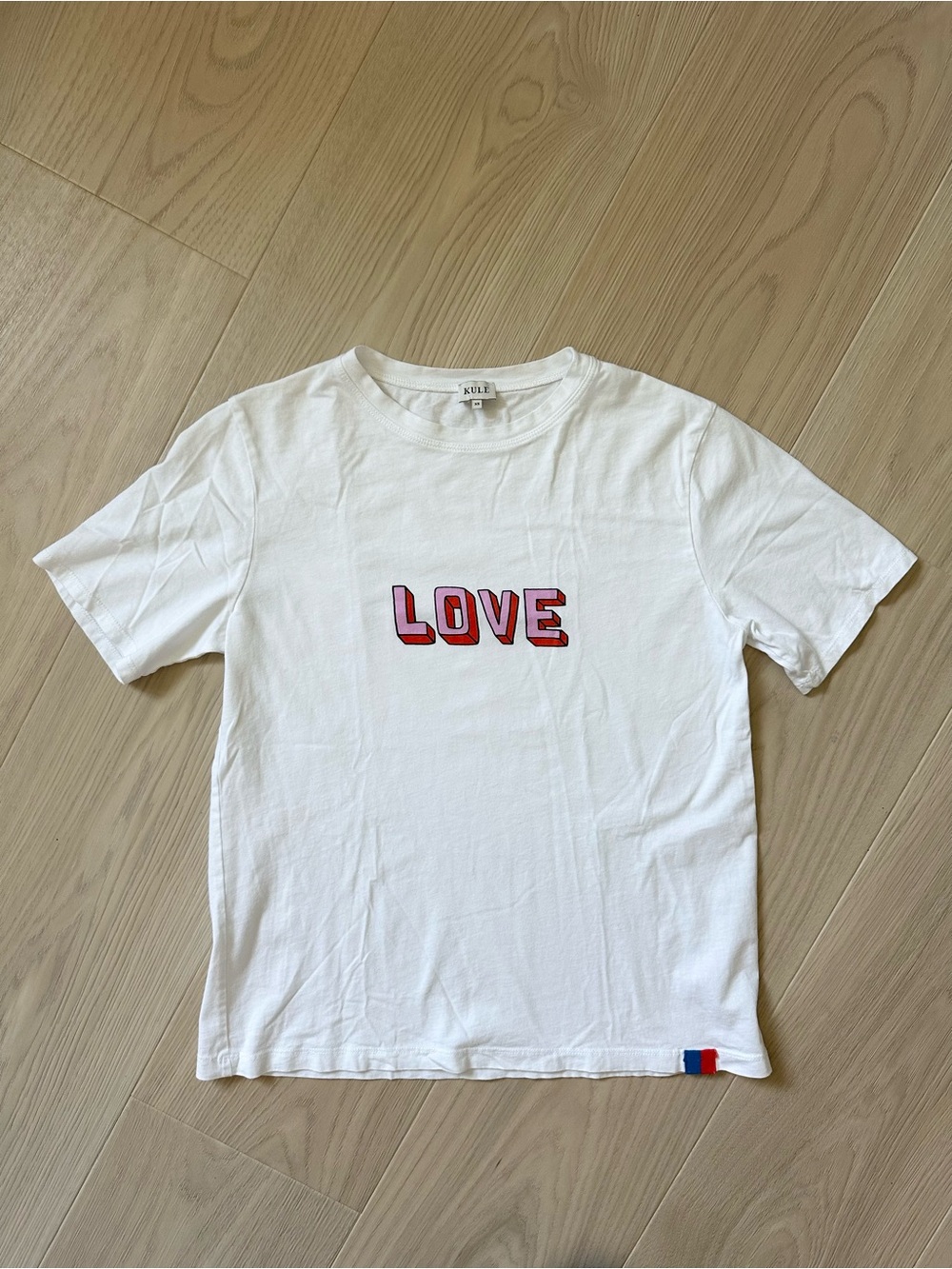 KULE “LOVE” White Crewneck Tee
